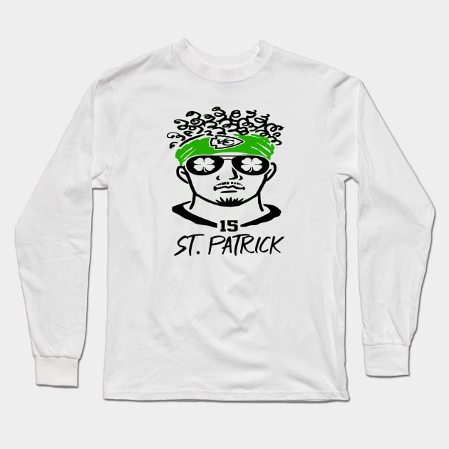 partick mahomes st. patrick 15 Long Sleeve T-Shirt by DODG99